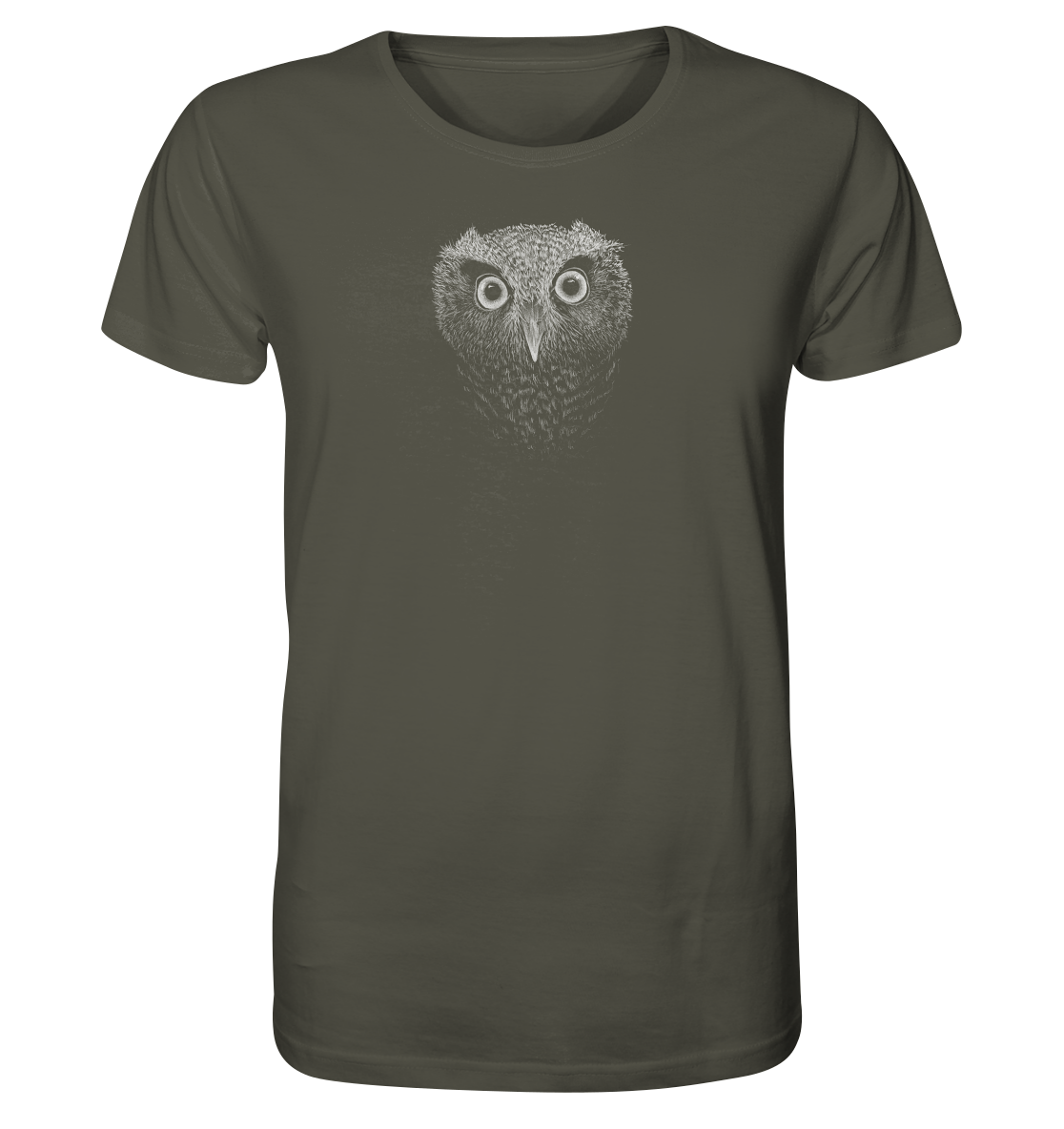 Eule Kritzelkunst Illustration - Organic Shirt