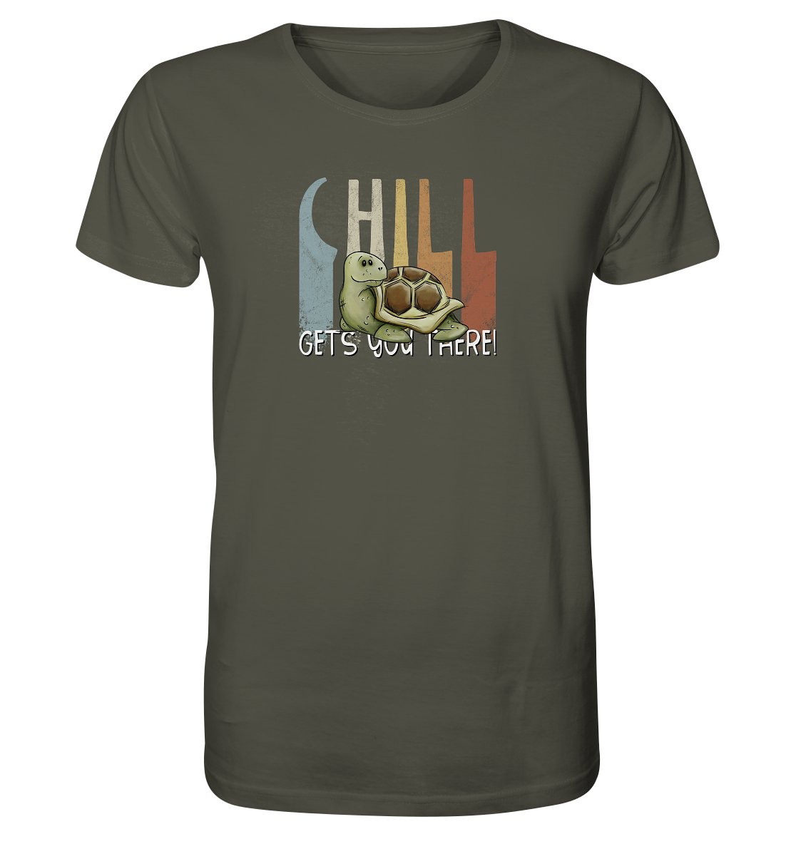 Gechillt gemütliche Schildkröte - Organic Shirt