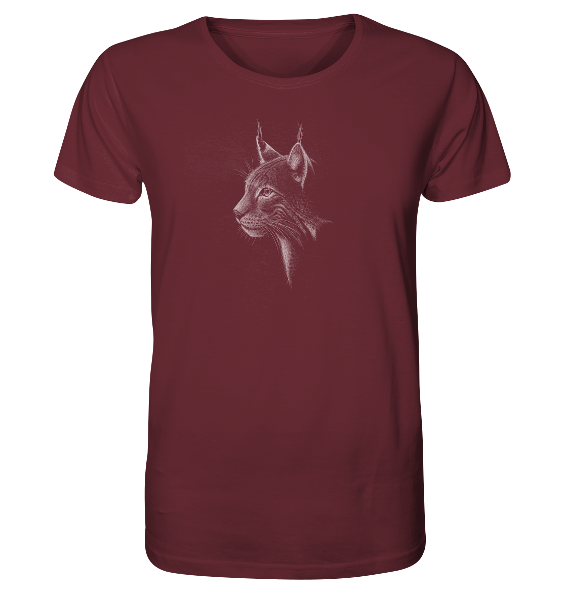 Luchs Kritzelkunst Wildkatze Illustration - Organic Shirt