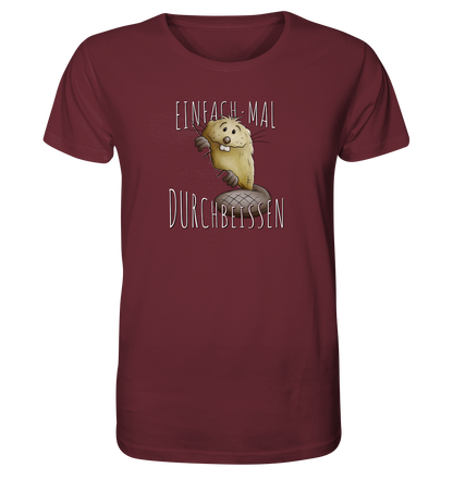 Einfach mal Durchbeissen Biber - Organic Shirt