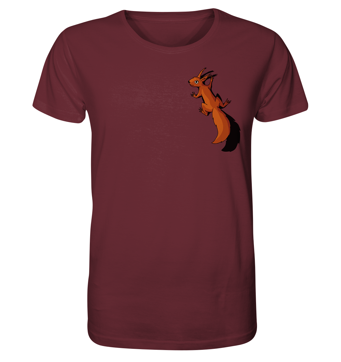 Süßes Eichhörnchen klettert - Organic Shirt