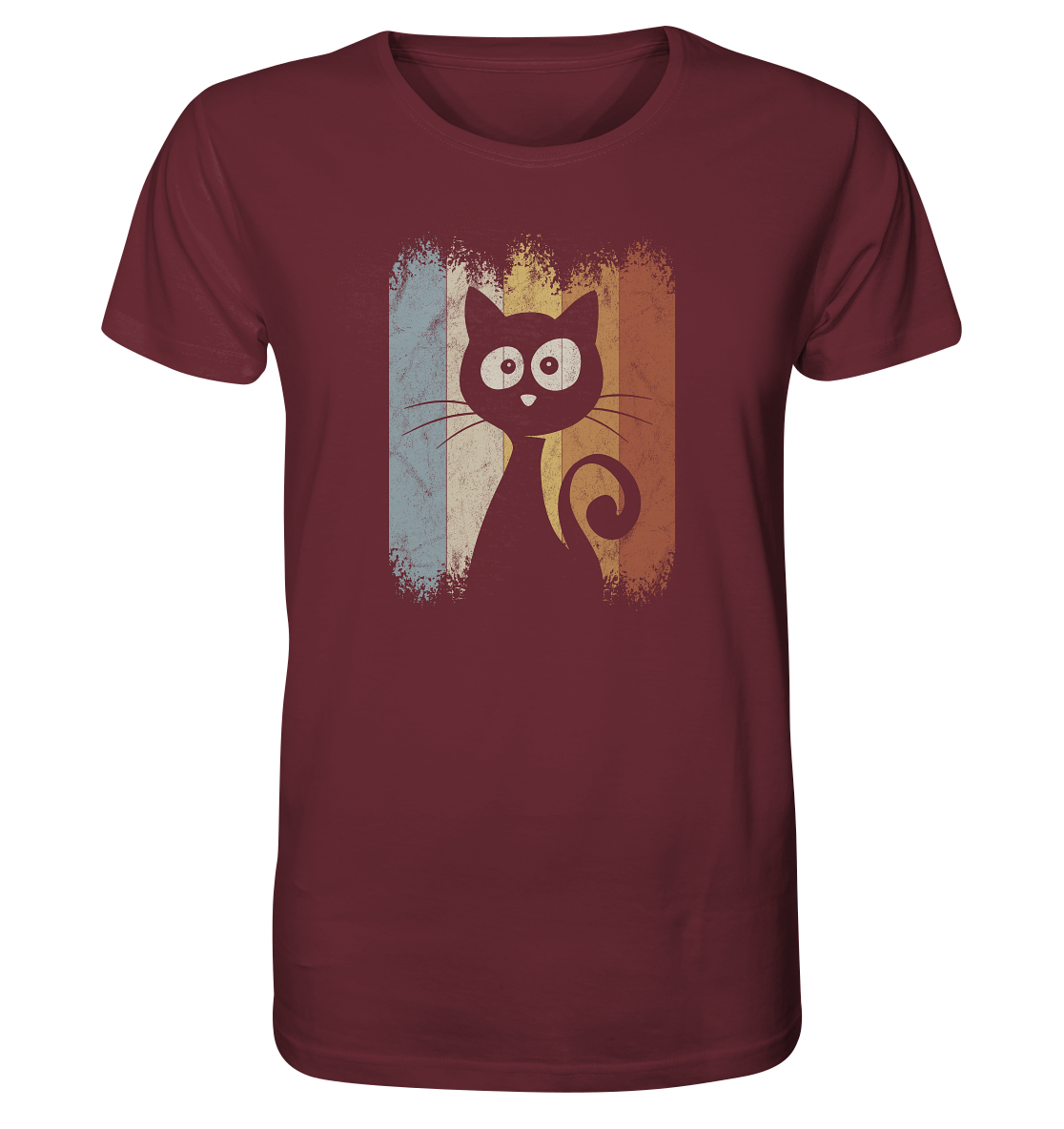 Retro Katze Silhouette - Organic Shirt