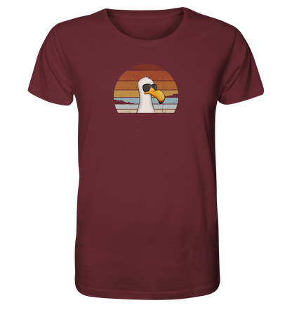 Cool lässige Retro Möwe - Organic Shirt