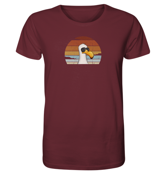 Cool lässige Retro Möwe - Organic Shirt