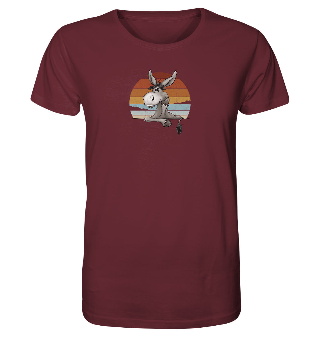 Lässiges Maultier Retro Esel - Organic Shirt