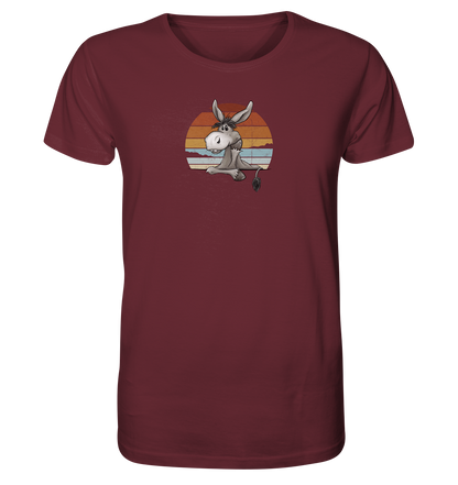Lässiges Maultier Retro Esel - Organic Shirt