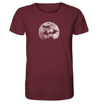 Fledermaus Silhouetten bei Vollmond - Organic Shirt