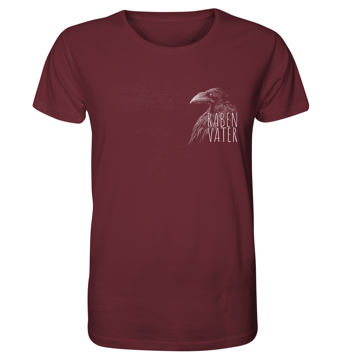 Rabenvater schwarzer Rabe Krähe - Organic Shirt