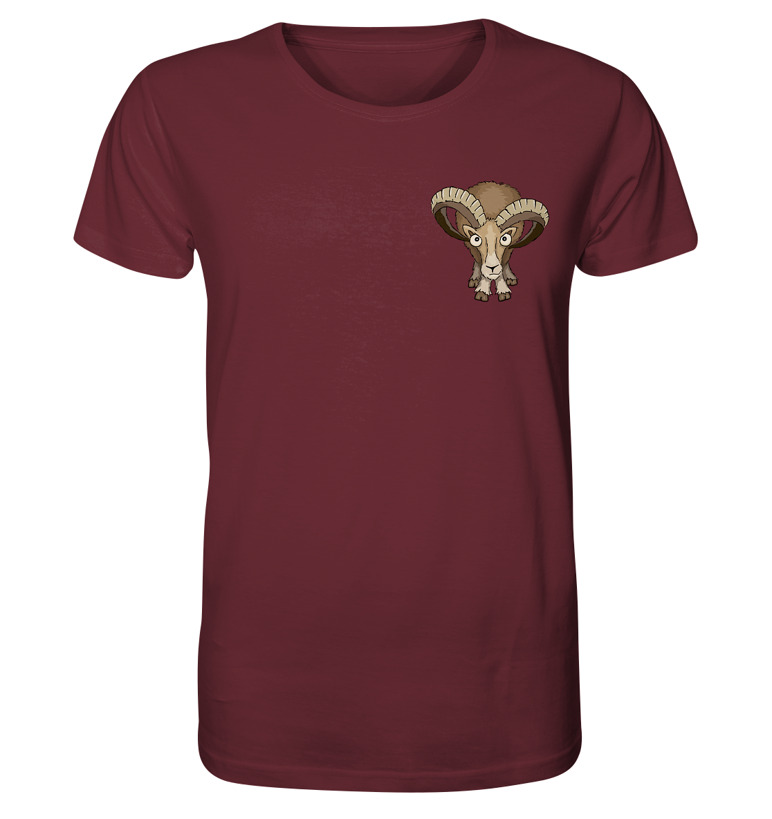 Bockiges Mufflon Widder Schafbock - Organic Shirt