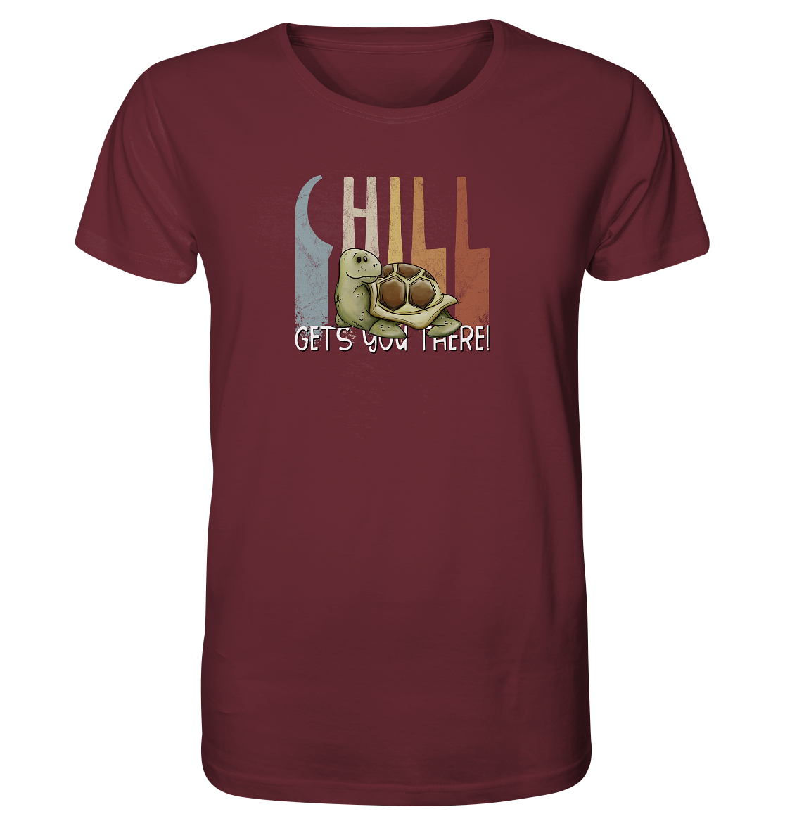 Gechillt gemütliche Schildkröte - Organic Shirt
