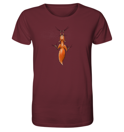 Rotes Eichhörnchen hängt ab - Organic Shirt