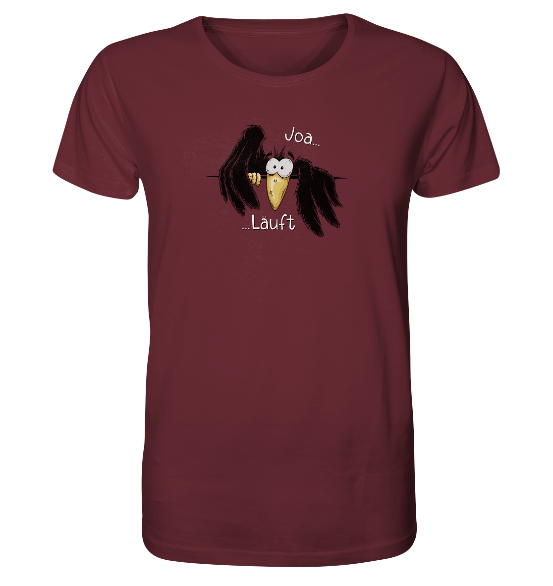 Joa Läuft Krähe gechillter Rabe - Organic Shirt