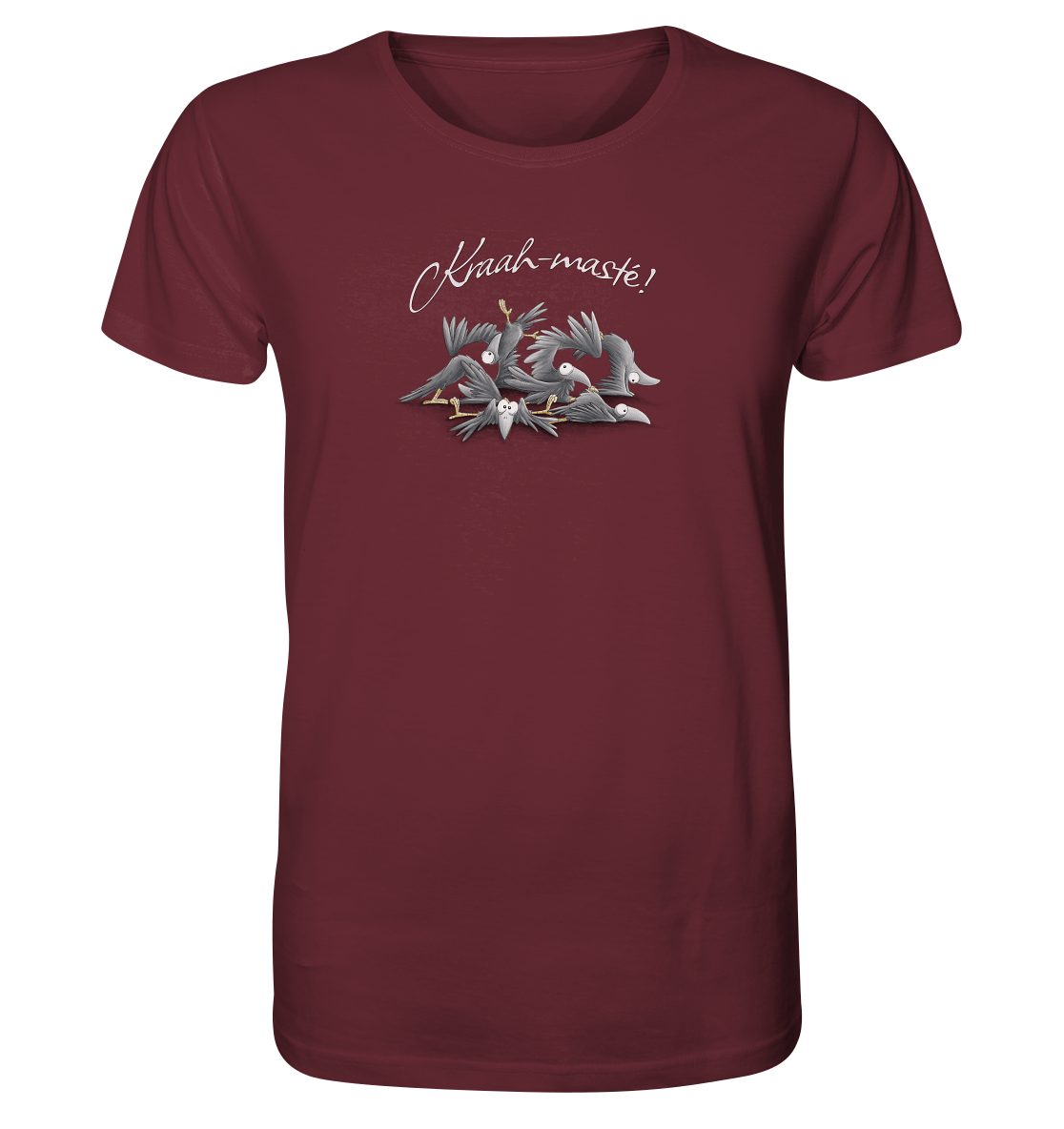 Kraah-masté! Yoga Raben Krähen - Organic Shirt