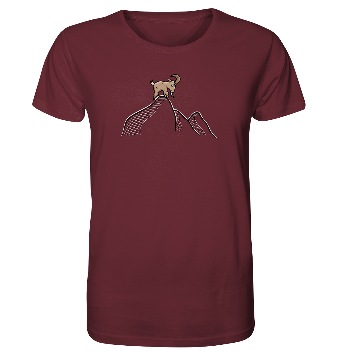 Ziegenbock in den Bergen - Organic Shirt