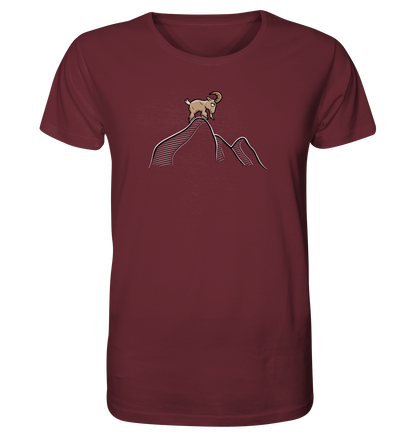 Ziegenbock in den Bergen - Organic Shirt