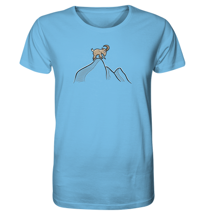 Ziegenbock in den Bergen - Organic Shirt