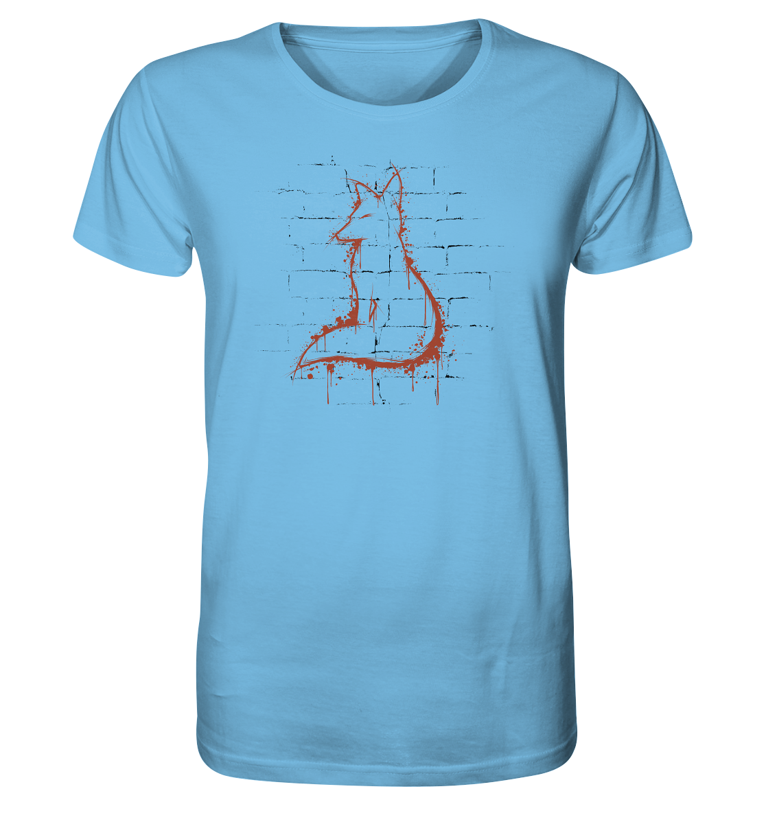 Street Art Fuchs Silhouette - Organic Shirt