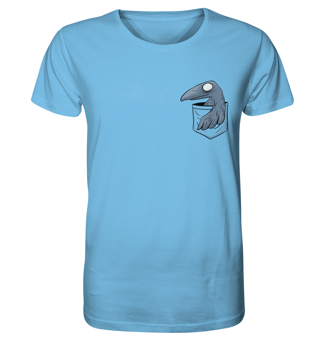 Grufti Rabe Krähe in der Tasche - Organic Shirt