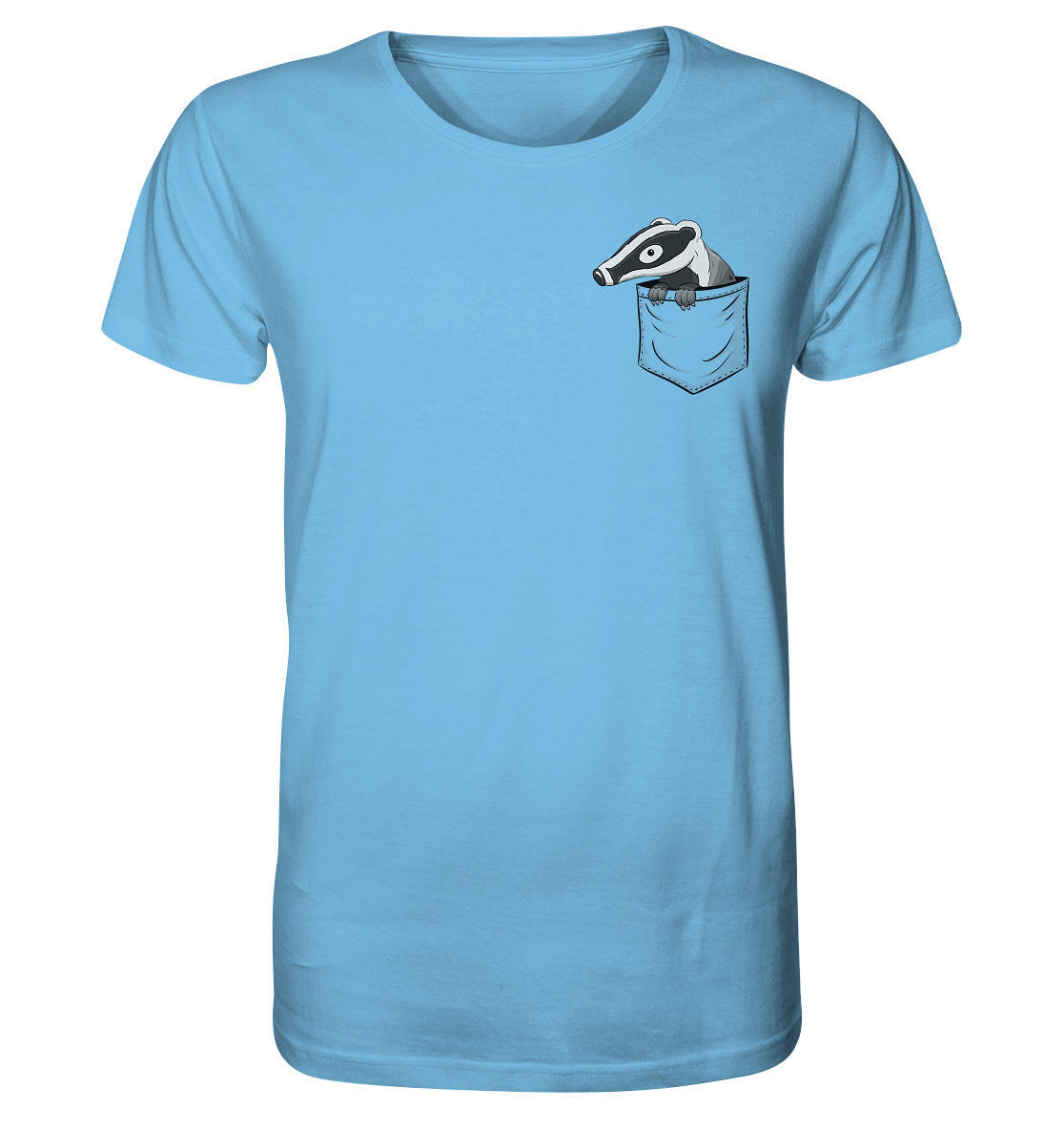 Lustig gemütlicher Dachs In der Tasche - Organic Shirt