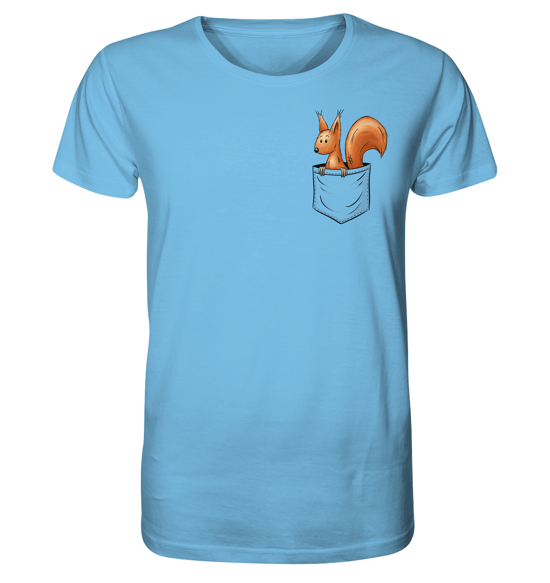 Lässiges Eichhörnchen In Tasche - Organic Shirt