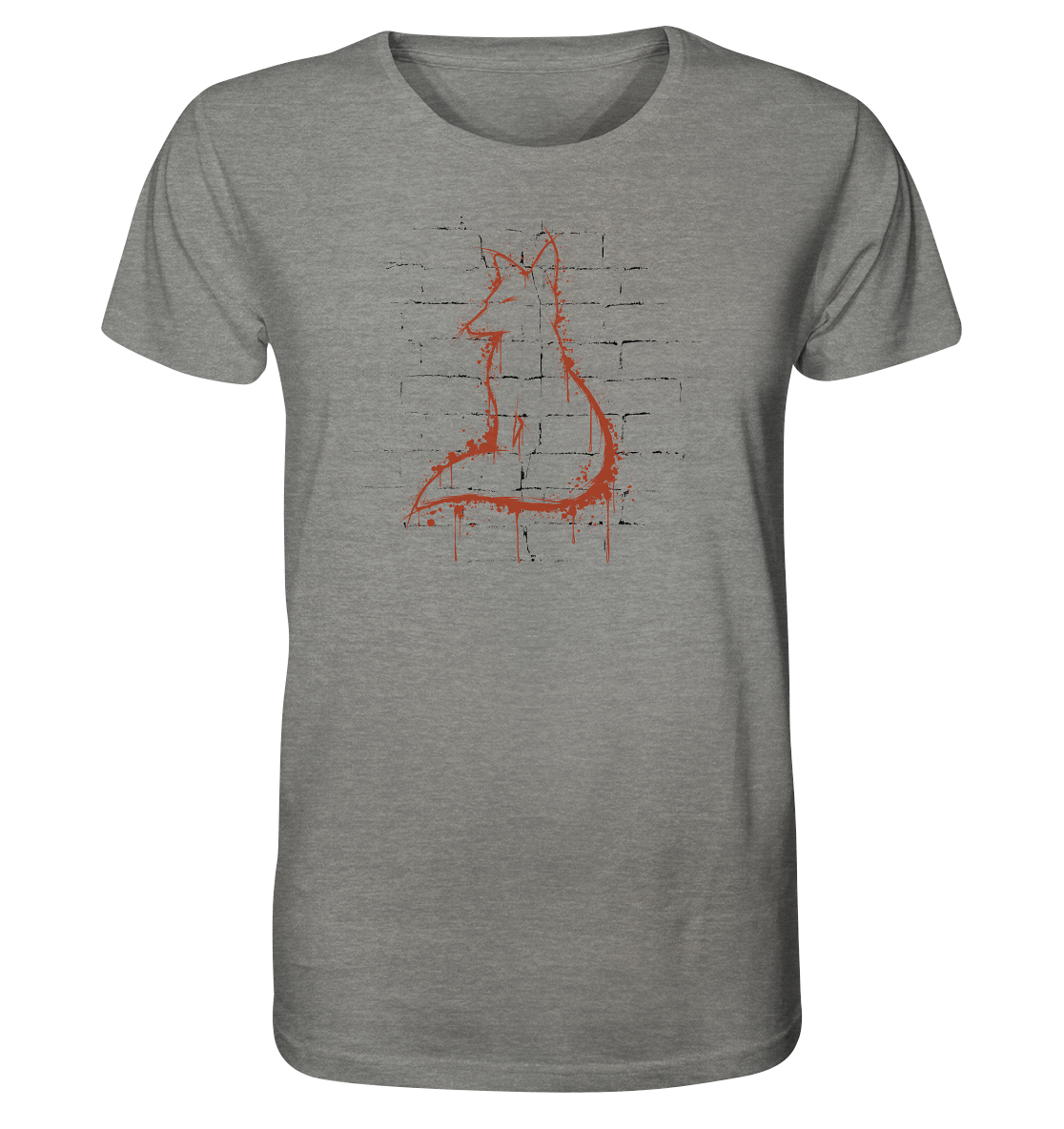 Street Art Fuchs Silhouette - Organic Shirt