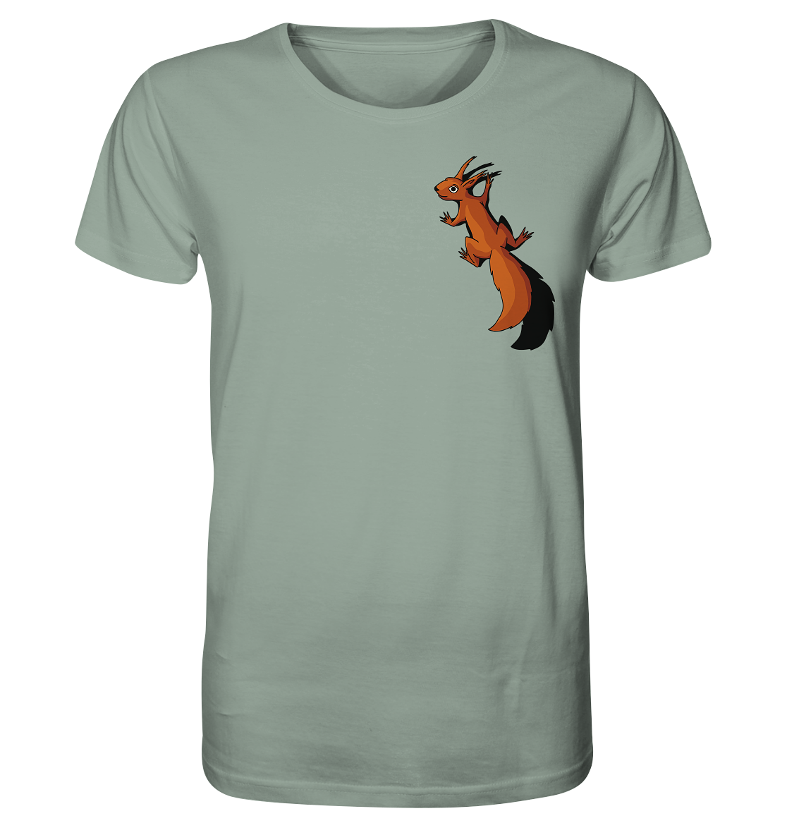 Süßes Eichhörnchen klettert - Organic Shirt