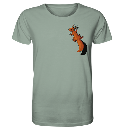 Süßes Eichhörnchen klettert - Organic Shirt