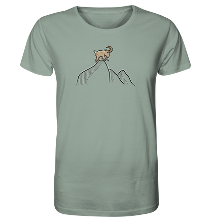 Ziegenbock in den Bergen - Organic Shirt