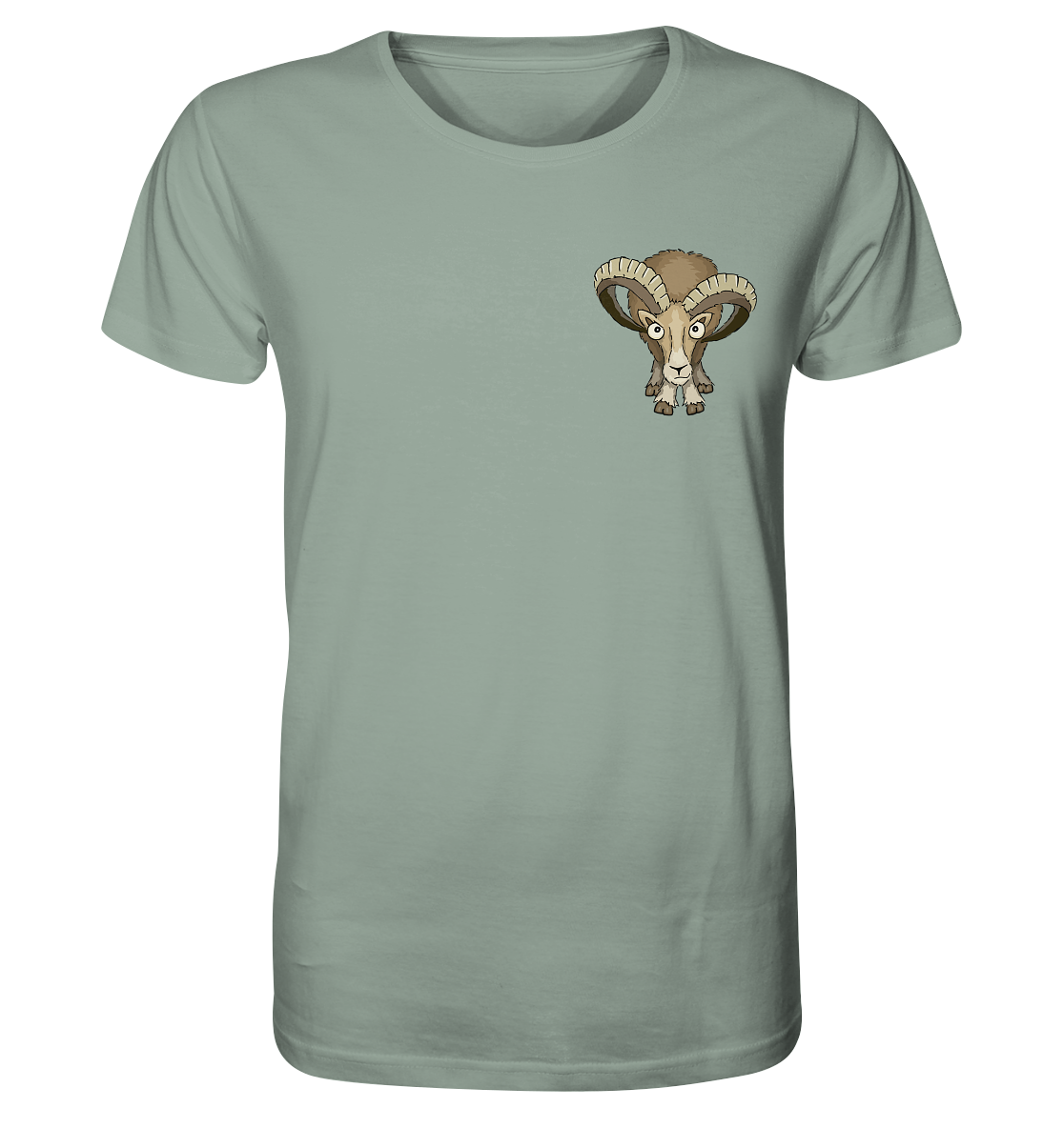 Bockiges Mufflon Widder Schafbock - Organic Shirt