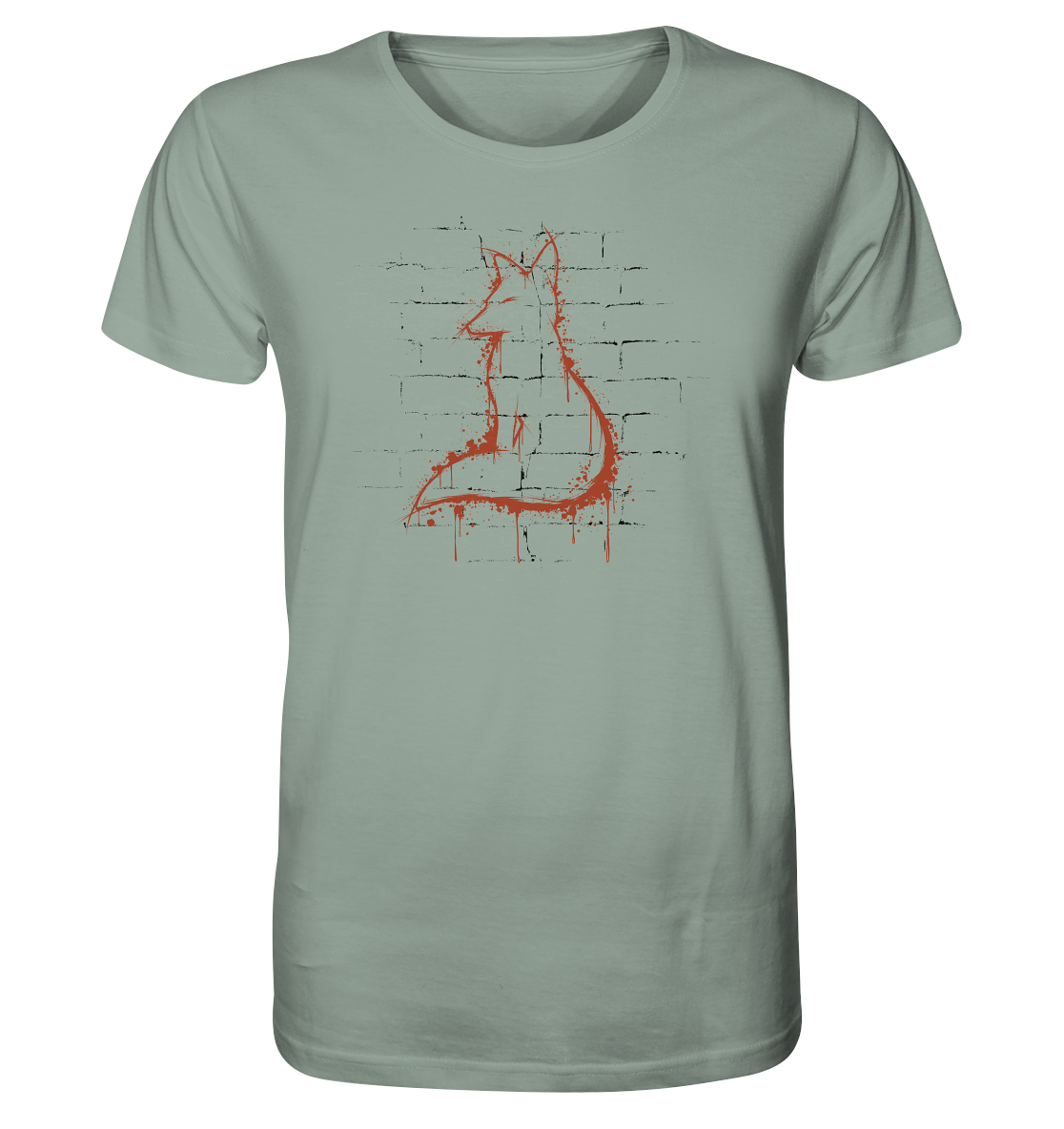 Street Art Fuchs Silhouette - Organic Shirt