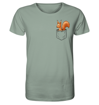 Lässiges Eichhörnchen In Tasche - Organic Shirt