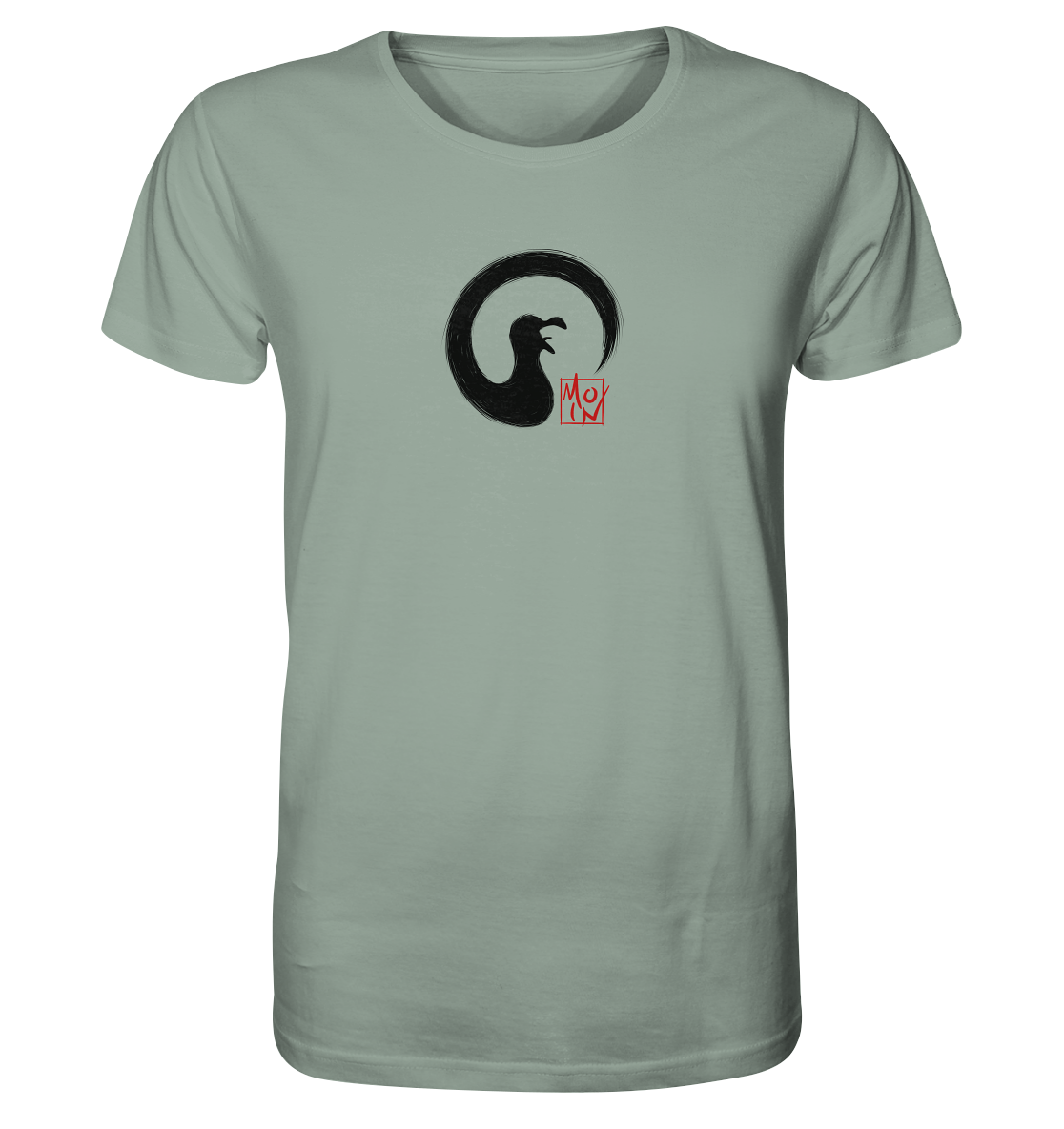 Moin kreischende japanische Enso Möwe - Organic Shirt