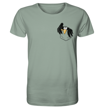 Kleiner Rabe | schwarze Krähe In Tasche - Organic Shirt