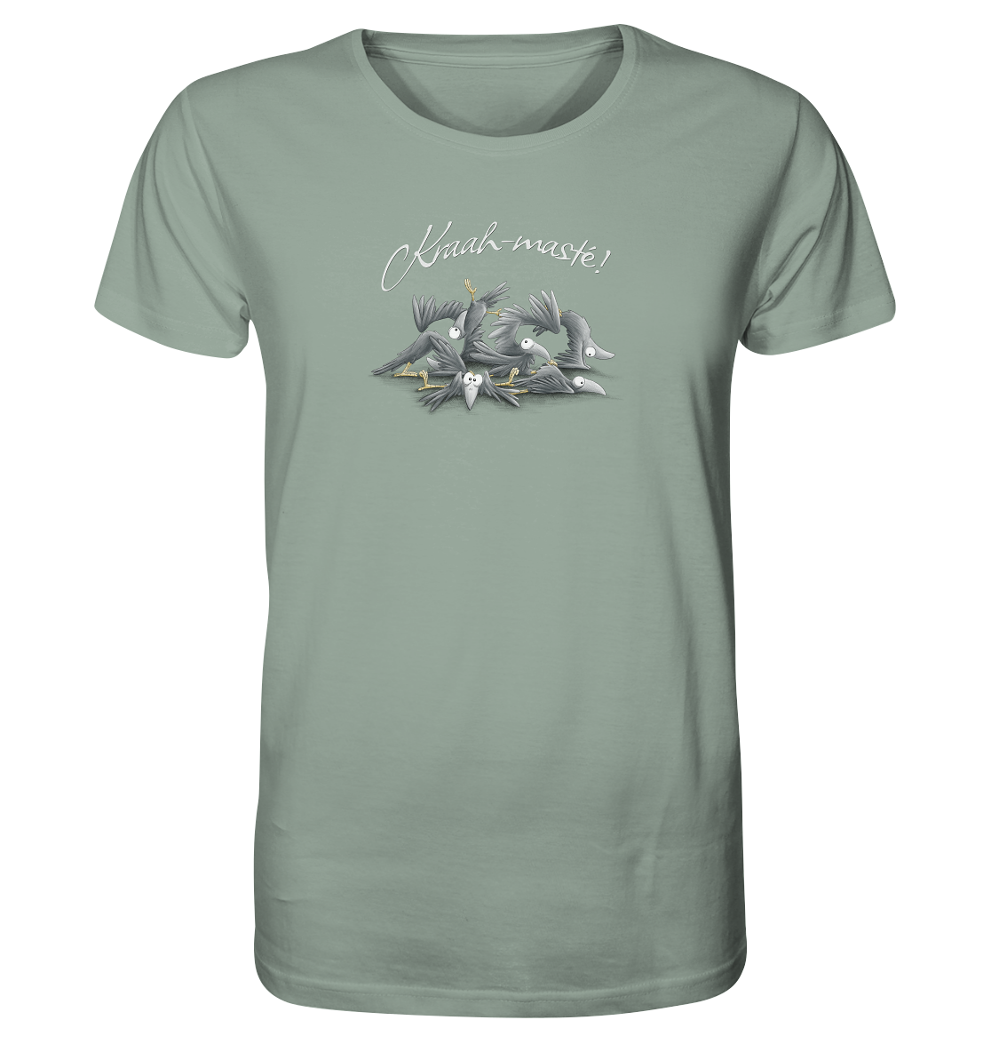 Kraah-masté! Yoga Raben Krähen - Organic Shirt