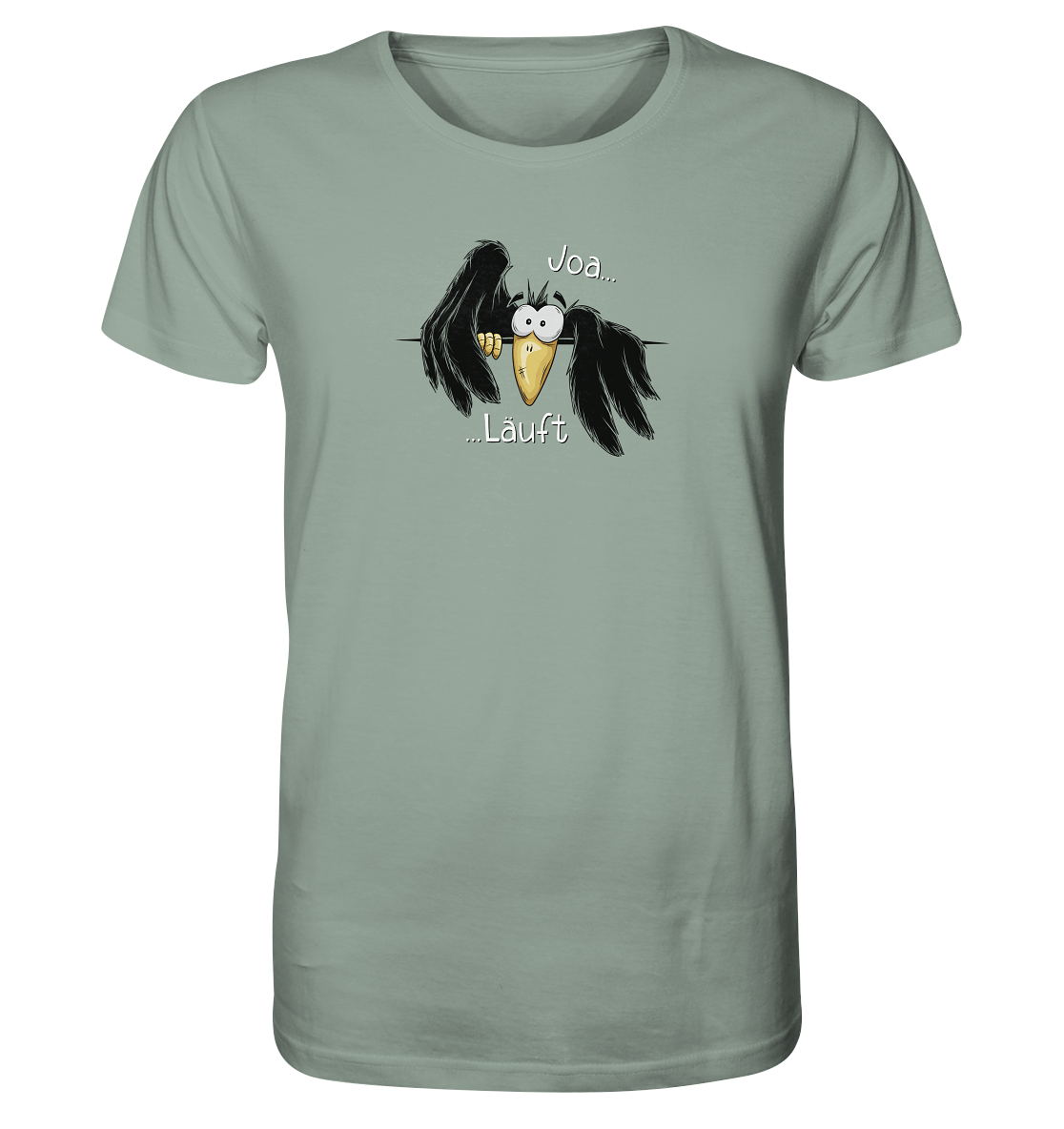 Joa Läuft Krähe gechillter Rabe - Organic Shirt