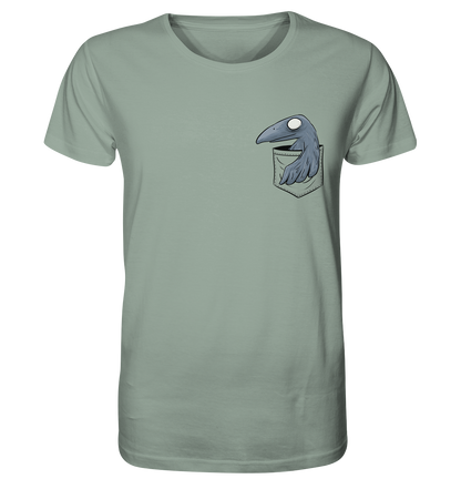 Grufti Rabe Krähe in der Tasche - Organic Shirt