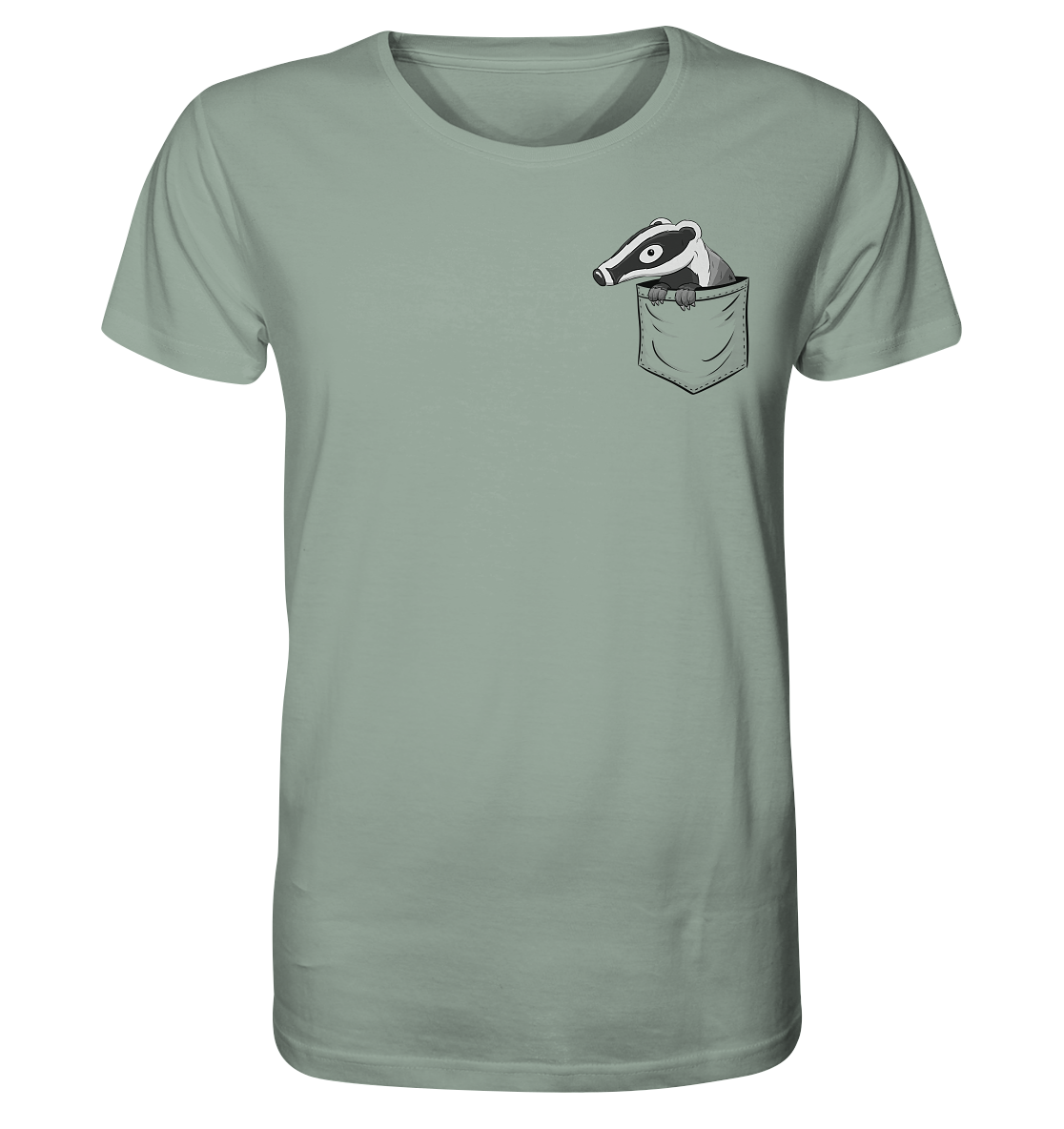 Lustig gemütlicher Dachs In der Tasche - Organic Shirt