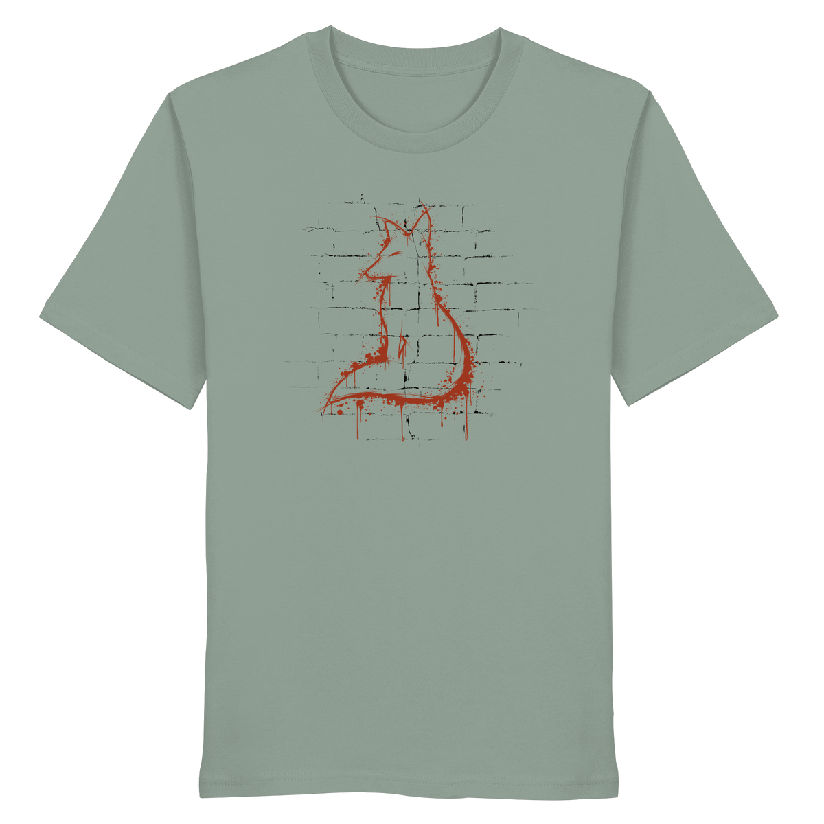 Street Art Fuchs Silhouette - Organic Shirt