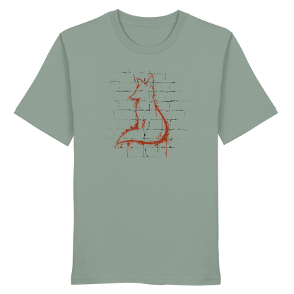 Street Art Fuchs Silhouette - Organic Shirt
