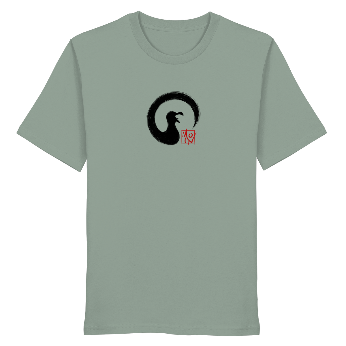 Moin kreischende japanische Enso Möwe - Organic Shirt