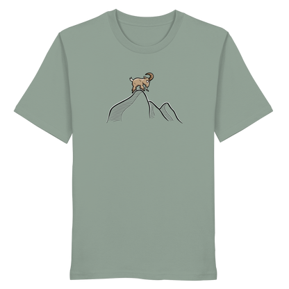 Ziegenbock in den Bergen - Organic Shirt