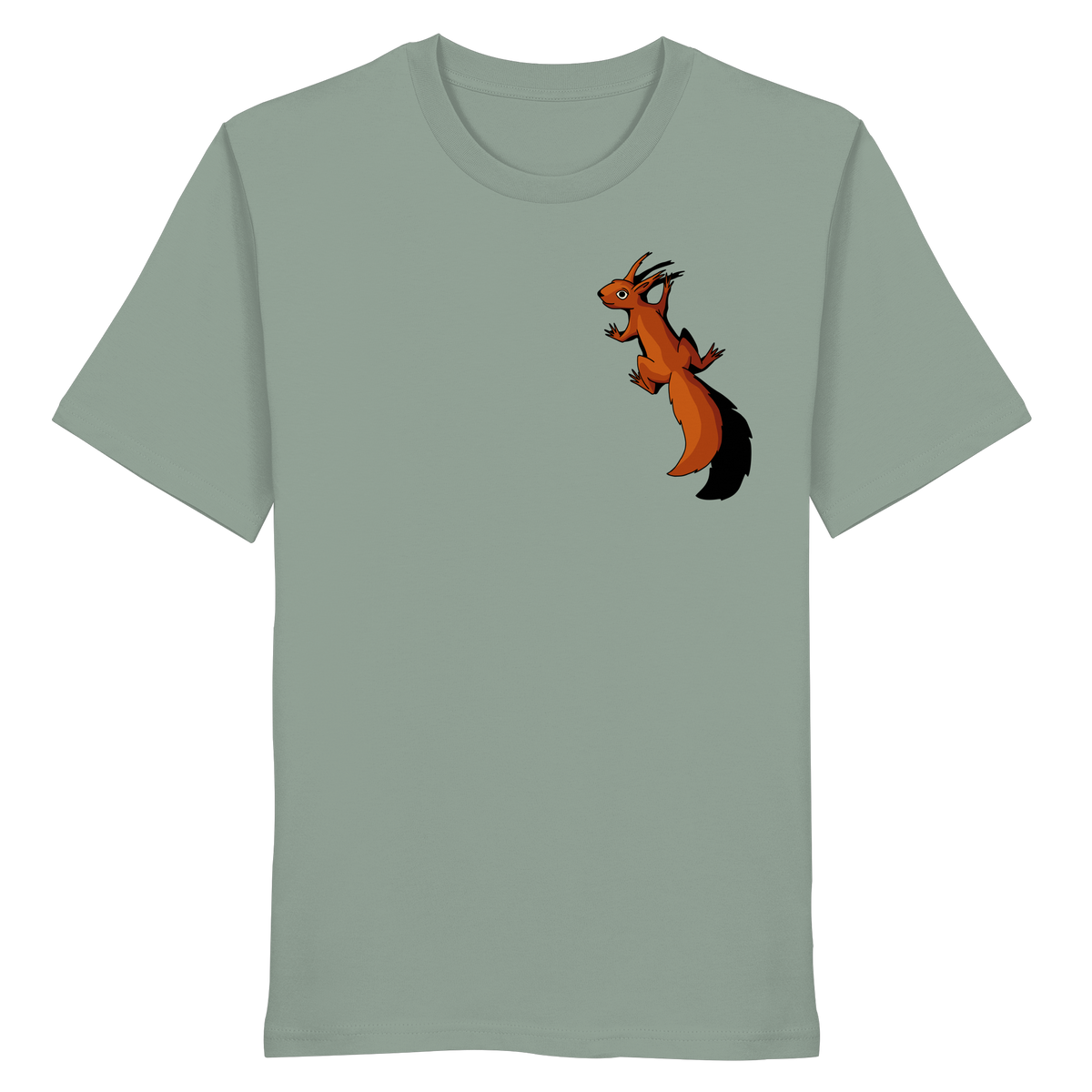 Süßes Eichhörnchen klettert - Organic Shirt