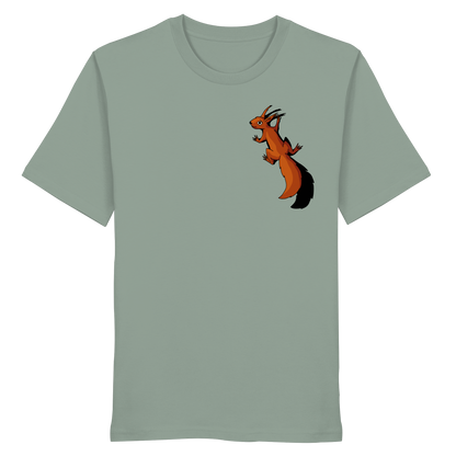 Süßes Eichhörnchen klettert - Organic Shirt
