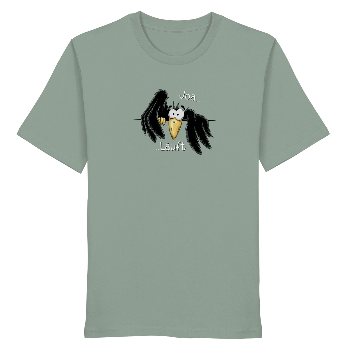 Joa Läuft Krähe gechillter Rabe - Organic Shirt