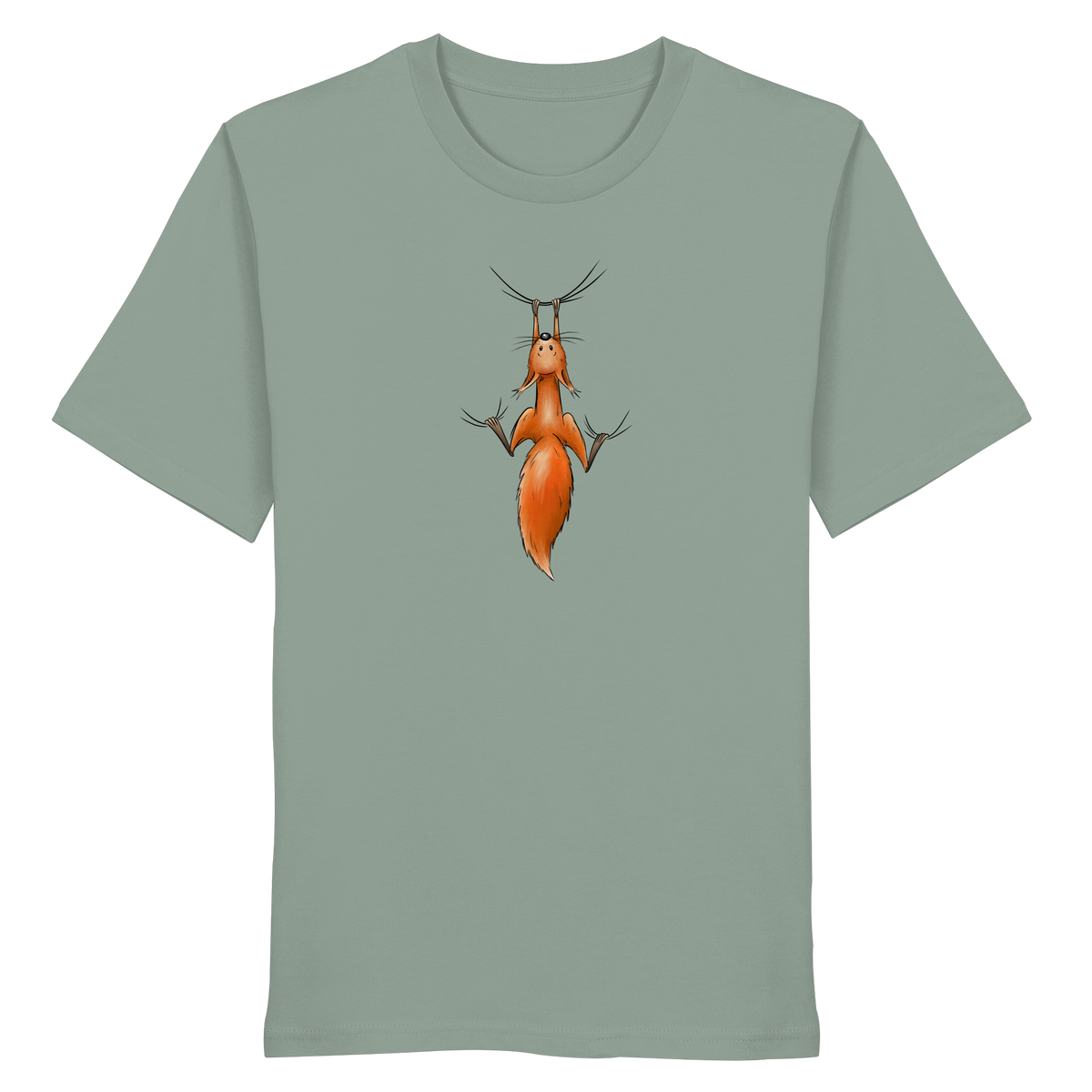 Rotes Eichhörnchen hängt ab - Organic Shirt