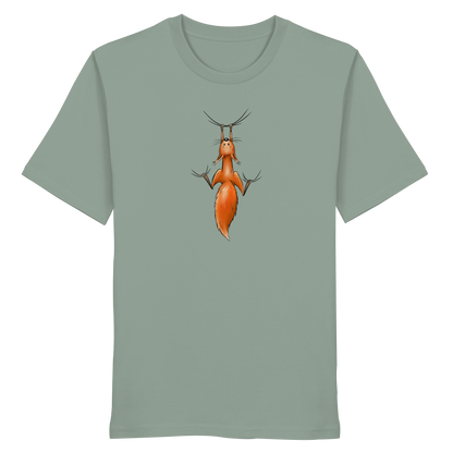 Rotes Eichhörnchen hängt ab - Organic Shirt