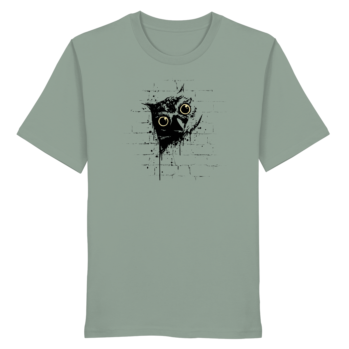 Lässige Street Art Eule - Organic Shirt