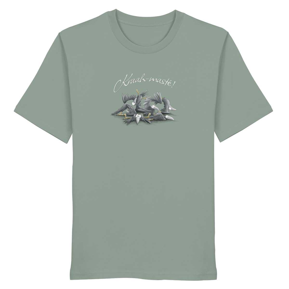 Kraah-masté! Yoga Raben Krähen - Organic Shirt