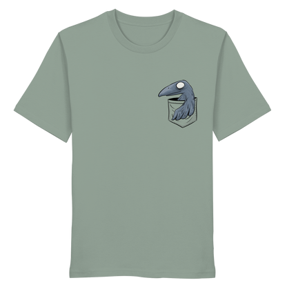 Grufti Rabe Krähe in der Tasche - Organic Shirt