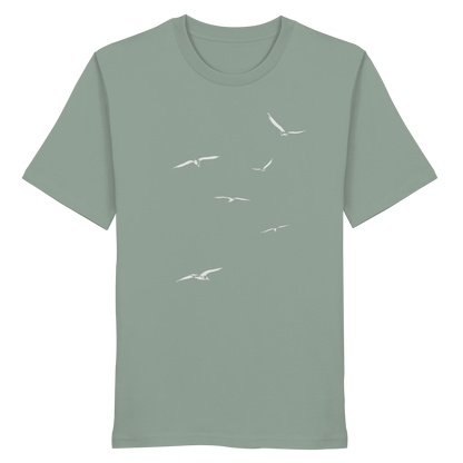 Vogelschwarm – Traum vom Fliegen - Organic Shirt
